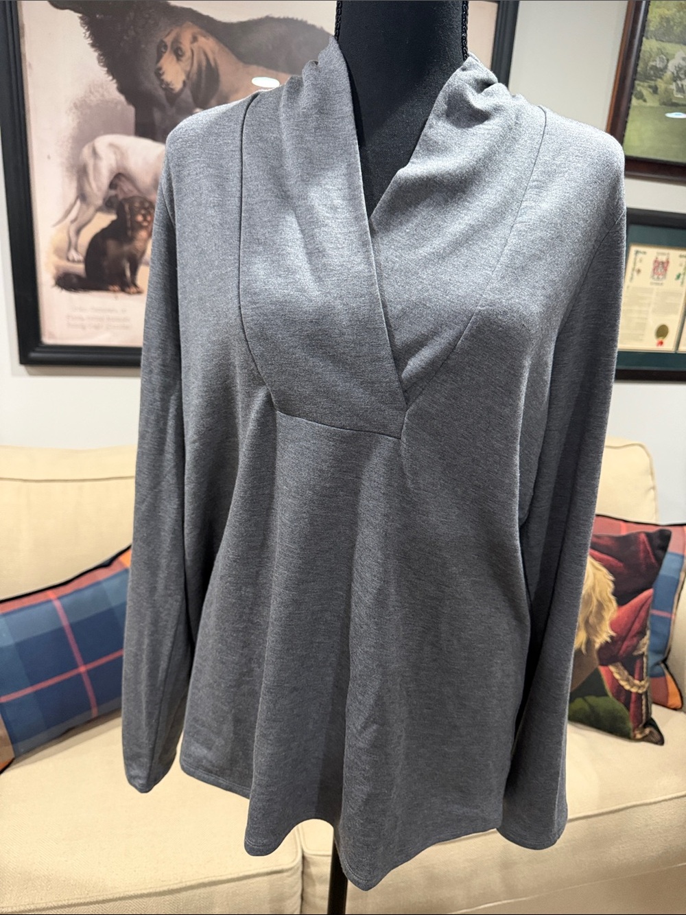 Women’s J Jill pure tranquility fleece v neck tunic NWT size medium